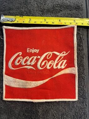 Coca-Cola Red and White Square Logo Patch 5"